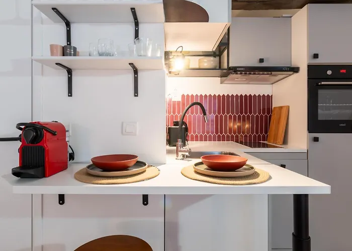 아파트 Bright Modern Vintage Renovated Flat In Le Marais